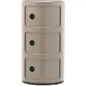 Kartell Componibili New Colors Opbergunit Taupe | 3 doors