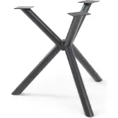 En.casa Tafelonderstel Viserinna spider poot 95x95x73 cm zwart []