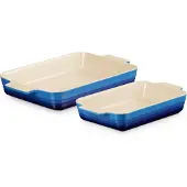 Le Creuset Ovenschalen Set van 2 'Azure' 25 & 32cm