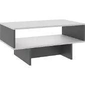 En.casa Salontafel Mjölby 36,4x80x45 cm wit en antraciet
