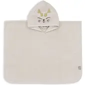 Jollein Badjas 'Diego Dog/Charlie Cat' sand / sepia / zwart