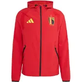 Adidas Tussenjas 'Belgium Tiro Travel Full Zip' geel / rood / zwart