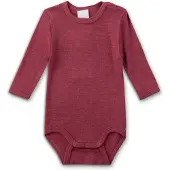 Sanetta - Kid's Wool Body L/S - Merino-ondergoed 80/86, rood