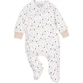 Nini Rompertje/body 'Vierecke' beige / blauw / geel / wit