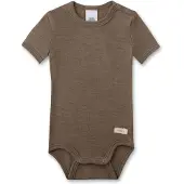 Sanetta - Kid's Wool Body S/S - Merino-ondergoed 44/50, bruin