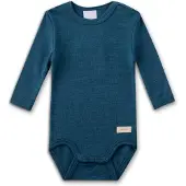 Sanetta - Kid's Wool Body L/S - Merino-ondergoed 44/50, blauw