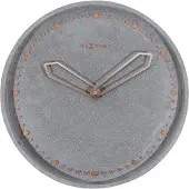 Nextime - 3197GS - Wandklok - 35cm - grijs - Cross