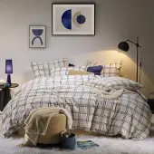 MOODIT Dekbedovertrek Thor Lipodo Cream Flanel-260 x 240 cm