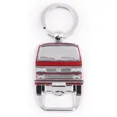 Brisa VW Collection - Volkswagen sleutelhanger accessoire sleutelhanger met bierflesopener in T3 Bulli Bus design (wit)