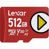 Lexar microSDXC geheugenkaart UHS-I Cards Play 512 GB Rood