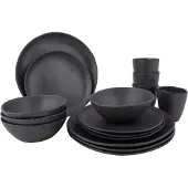 Bo Camp - Urban Outdoor - Servies - Hoxton - 16 Stuks - Grijs
