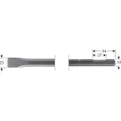 Rotec 6-kant Plattebeitel 24x600mm 6-kant ø19,0 met uitsparing - 2153512
