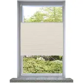 vidaXL Plissé rolgordijn 80x100cm creme online kopen