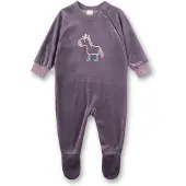 Sanetta Rompertje/body turquoise / donkerlila / rosa / wit