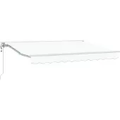 vidaXL Zonnescherm Frame Wit 350 x 200 cm Polyester met PU-coating