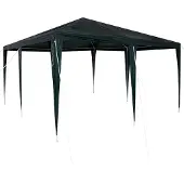 vidaXL Partytent Groen 400 x 400 x 266 cm Polyethyleen en Staal