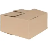 vidaXL Vouwdoos met opslag 50 st Naturel 30 x 30 x 15 cm Karton