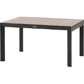 Hespéride Uitschuifbare tuintafel voor 10 personen van aluminium met houteffect ÉVASION