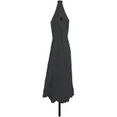 vidaXL Tuinparasol 395 x 395 x 245 cm Polyester Rond Antraciet