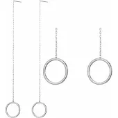 Charme Bijoux Oorbellen Odi- Doorsteek-rond- Zilver -