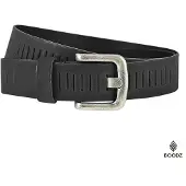 Boodz Leren Gleufjes Riem 4 cm Zwart