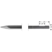 Rotec 6-kant Puntbeitel 400mm 6-kant ø19,0 met uitsparing - 2153506