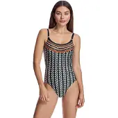 ORY W250281 Damesbadpak met ronde hals