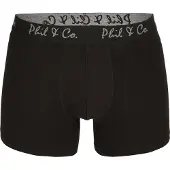 Phil&Co. Boxershorts grijs / zwart