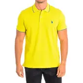 U.s. polo assn. KORY Polo met korte mouwen en contrasterende reverskraag 64782 man