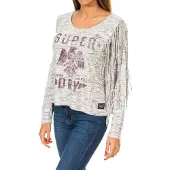 Superdry Colorado Franje G60000GN Sweater met lange mouwen voor dames