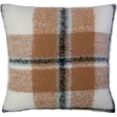 Mars & More Kussen ruit boucle beige 45x45cm