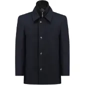 Allthemen Heren Jas - Dubbele Rits en Standkraag Jas - XL