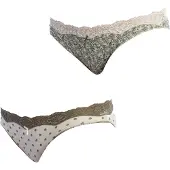 Janira Set-2 Mini Coquettes Katoenen Slipjes 1031500 voor dames
