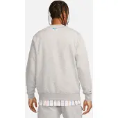 Nike Air Heren Fleece BB Crewneck Trainingspak in Grijs
