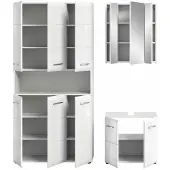 Furnilux Ice badkamercombinatie hoogglans mdf tz nb