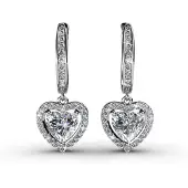 MYC Paris Only Love Oorbellen - Zilver en Kristal