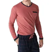 J&j Brothers JJB18 Katoenen pyjama met lange mouwen voor heren
