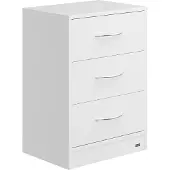 Casaria Nachtkastje Eloise Wit 54x39x28cm met LED