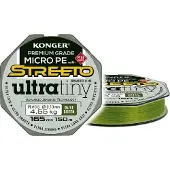 Konger Streeto Ultra Tiny 0.08mm/3.95kg 150m Vlechtlijn - Olijfgroen