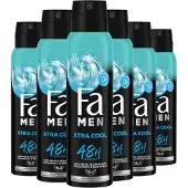 Fa Men Extreme Cool deodorant spray - 6 x 150 ml - voordeelverpakking