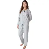 J&j Brothers JJBFP1800 Damespyjama met lange mouwen