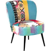 Beliani VOSS - Fauteuil - Blauw - Polyester