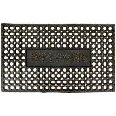 Clayre & Eef Deurmat 75x45 cm Zwart Rubber