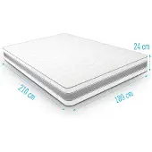 Droommatras Koudschuimmatras INTENSOR 180x210 dikte 24 cm