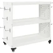 vidaXL Gereedschapswagen Wit 75 x 35 x 73 cm Koudgewalst staal