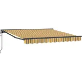 vidaXL Zonnescherm Frame Geel en Grijs 300 x 250 cm