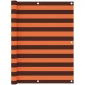 vidaXL Balkonscherm 125x500 cm oxford stof oranje en bruin