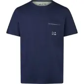 Phil&Co. Pyjama kort 'Lounge Dreams' donkerblauw / offwhite
