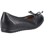 Hush puppies Lucille Leren Zwarte Damesschoenen