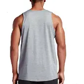 Nike geborduurde Swoosh tanktop voor heren in grijs